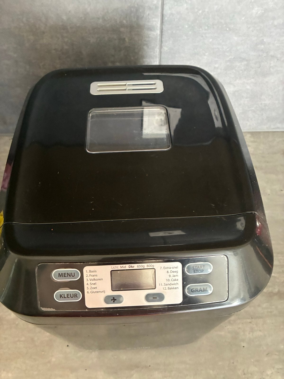 Inventum Broodbakmachine - Zelf brood bakken, Witgoed en Apparatuur, Broodbakmachines, Gebruikt, 800 tot 1200 gram deeg, Kijkvenster