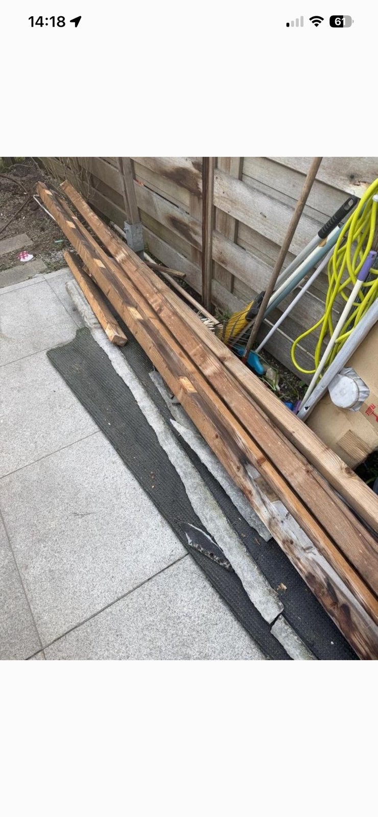 partij gebruikte houten balken en latten. Diverse maten, Ophalen, Gebruikt, 250 cm of meer, Balken