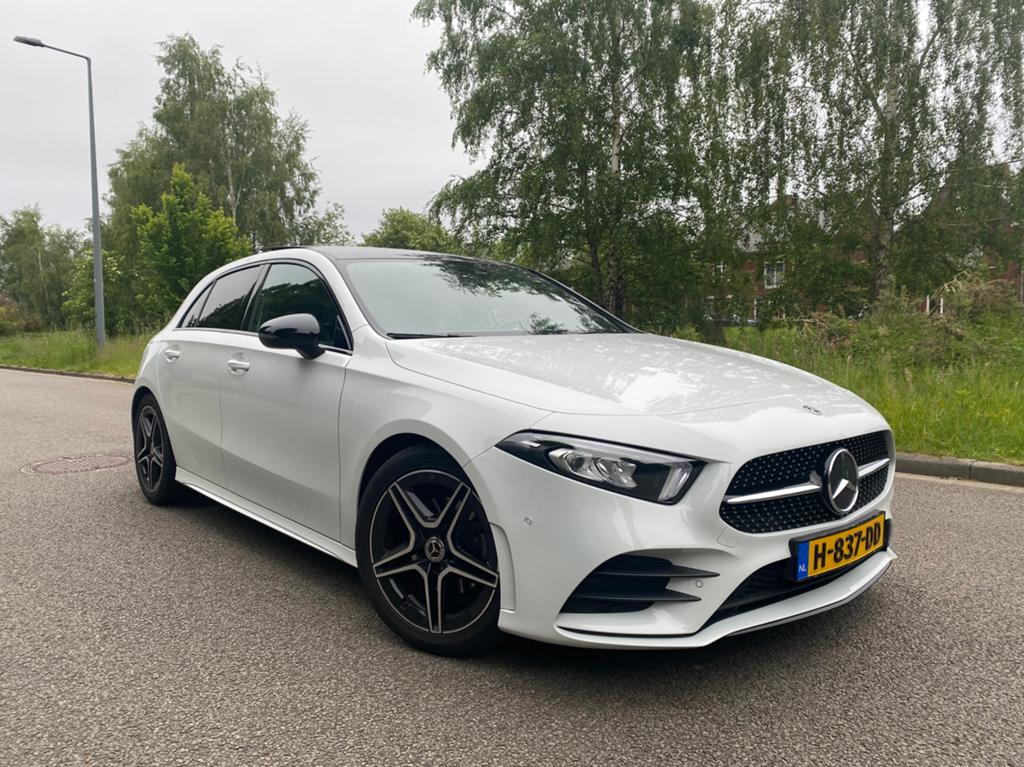 Mercedes-Benz A180 AMG line Automaat | Pano Dealer OH, 136 pk, 4 cilinders, Wit, Origineel Nederlands
