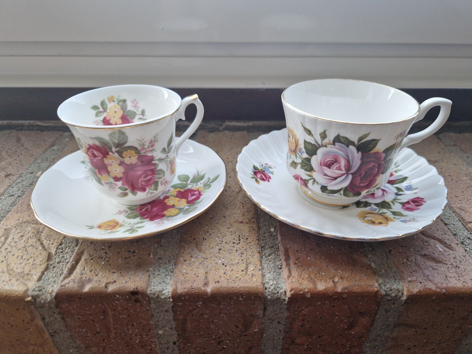 Twee kop en schotels, Antiek en Kunst, Antiek | Servies los, Ophalen of Verzenden
