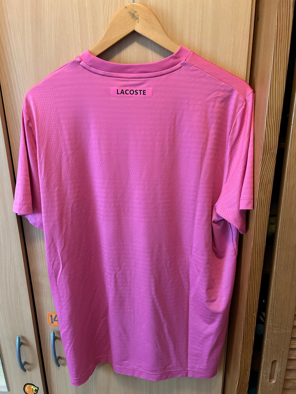 Lacoste Sport T-shirt - Roze - Maat L, Ophalen, Nieuw, Maat 52/54 (L), Roze