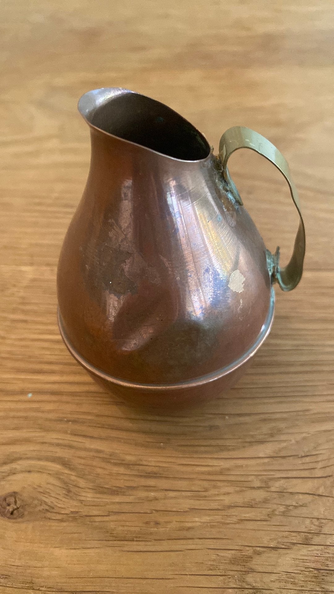 Oud klein koperen kannetje, Antiek en Kunst, Ophalen of Verzenden, Koper