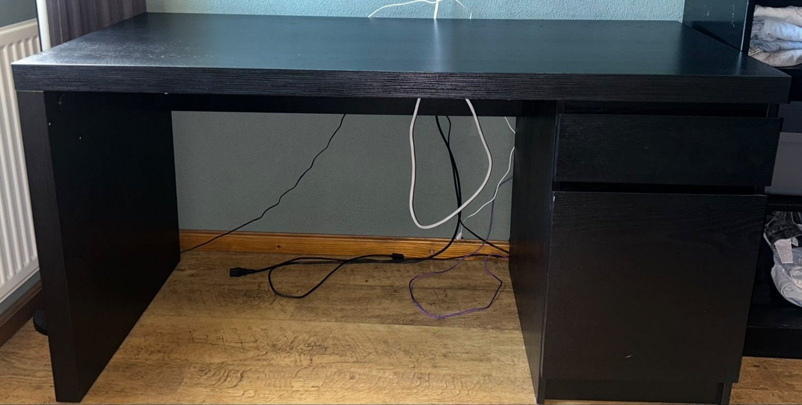 IKEA Malm Bureau Zwartbruin, Ophalen, Gebruikt, Spaanplaat of MDF, IKEA