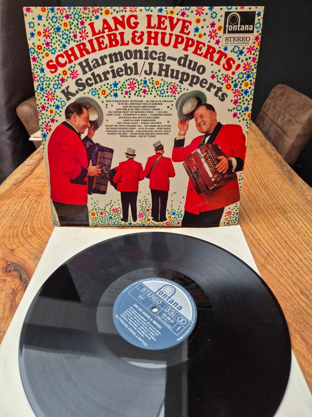 Lang Leve Schriebl & Hupperts! Harmonica-duo LP, LP, Gebruikt, Overige genres, Ophalen of Verzenden