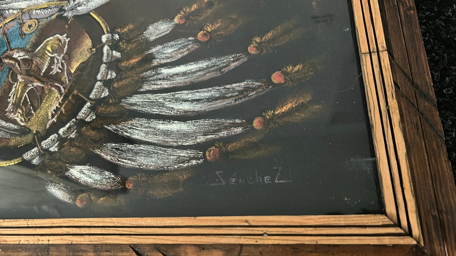 Indianen schilderij, Huis en Inrichting, Ophalen, Gebruikt, Schilderij