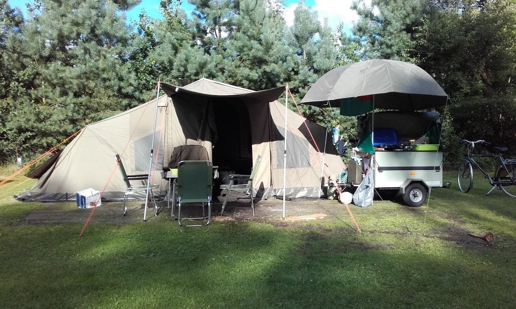 Oztent RV5 met kampeer aanhangwagen, Ophalen, Gebruikt, Meer dan 6
