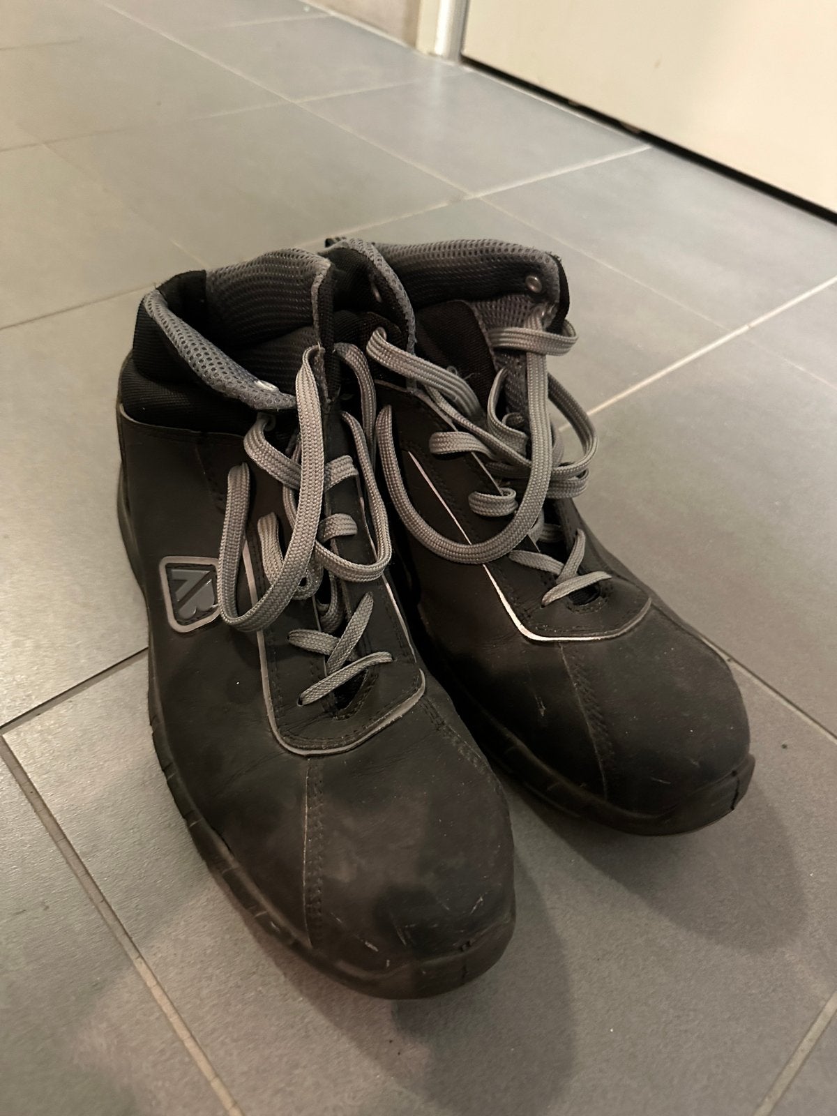 Zwarte werkschoenen maat 45, Ophalen, Gebruikt