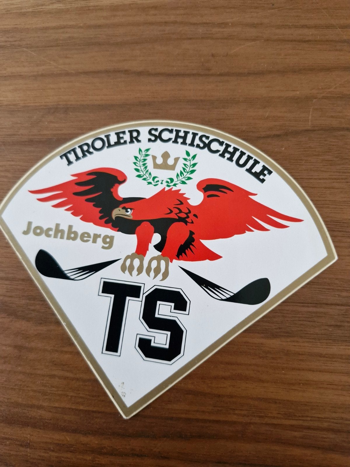10422 Vintage Tiroler Schischule Jochberg Sticker, Ophalen of Verzenden, Gebruikt, Sport