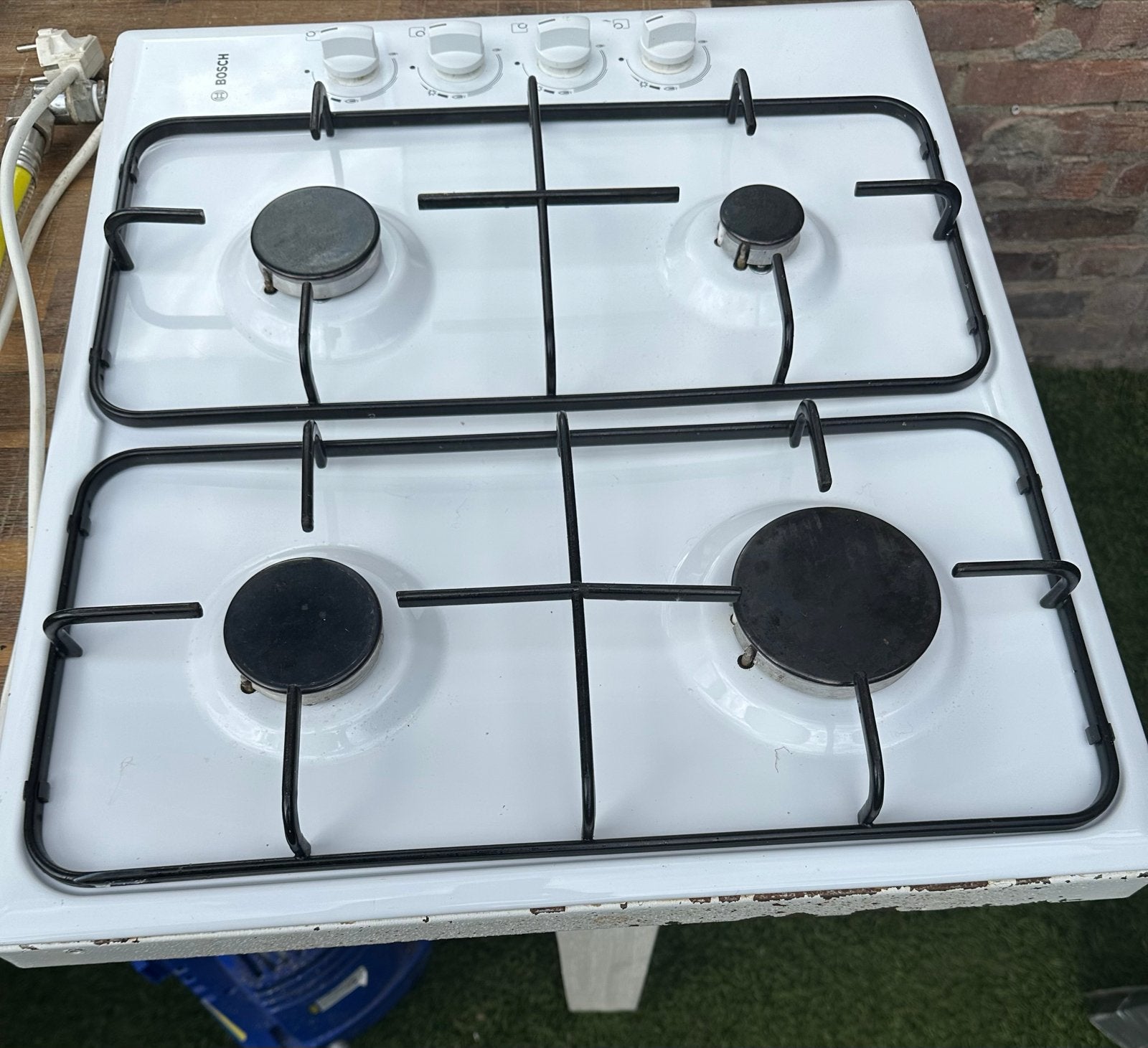 Bosch gaskookplaat 4 pits - Type NGU2121DN, Ophalen, Gebruikt, 4 kookzones, Gas