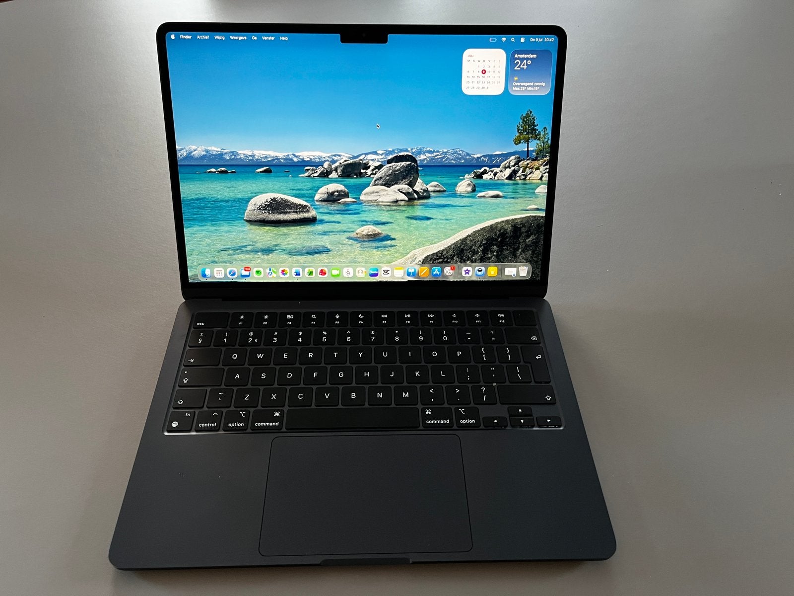 MacBook Air 13” m2 8GB 256GB midnight, Computers en Software, Apple Macbooks, Ophalen, 256 GB, Qwerty, 8 GB