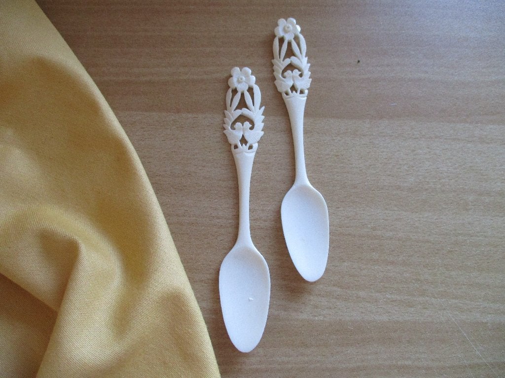 2 benen lepeltjes, Antiek en Kunst, Ophalen of Verzenden