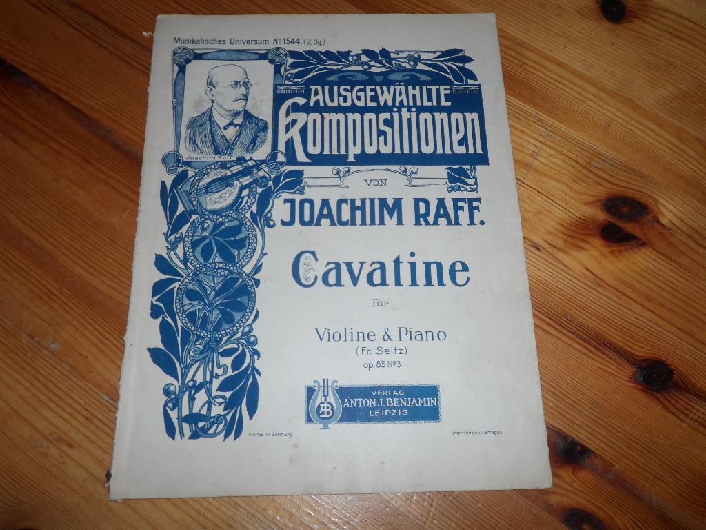 Joachim raff, Muziek en Instrumenten, Bladmuziek, Gebruikt, Artiest of Componist, Klassiek, Piano, Viool of Altviool, Ophalen of Verzenden