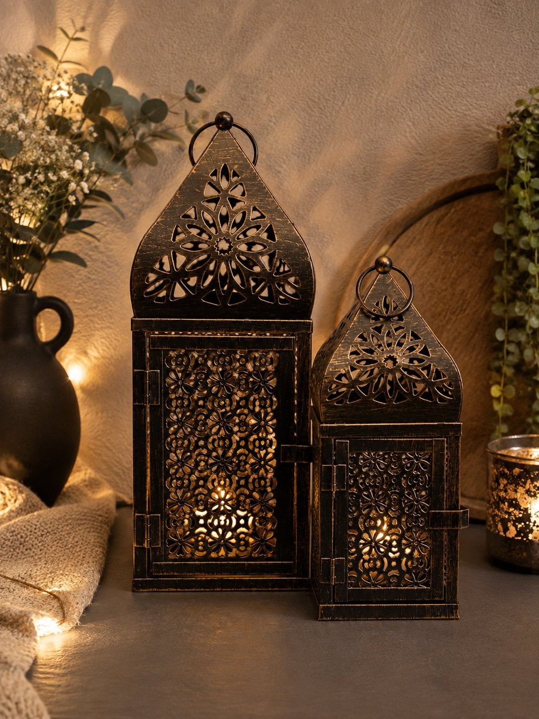 4x Oosterse Lantaarns Set - Leuk voor Wederverkoop!, Huis en Inrichting, Lantaarn, Overige merken, Nieuw, Ophalen of Verzenden