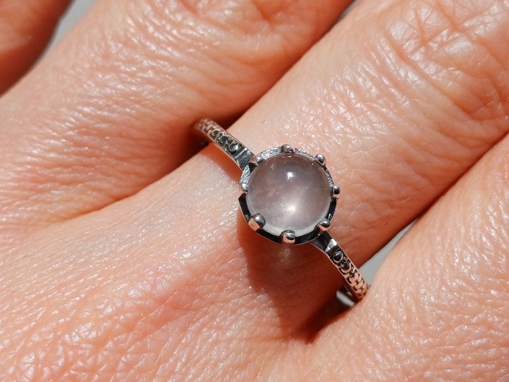 Vanoli 925 zilveren ring met rozenkwarts maat 19, Daiva1973@hotmail.com, Vanoli, 19 tot 20, Amsterdam