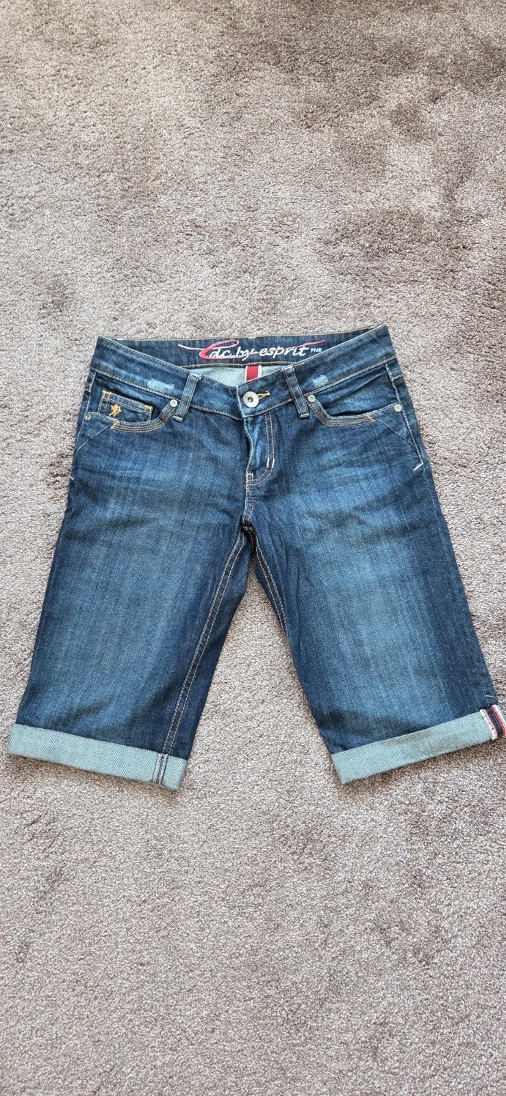 EDC by Esprit korte dames spijkerbroek maat 27, Kort, Blauw, Ophalen of Verzenden, Maat 34 (XS) of kleiner