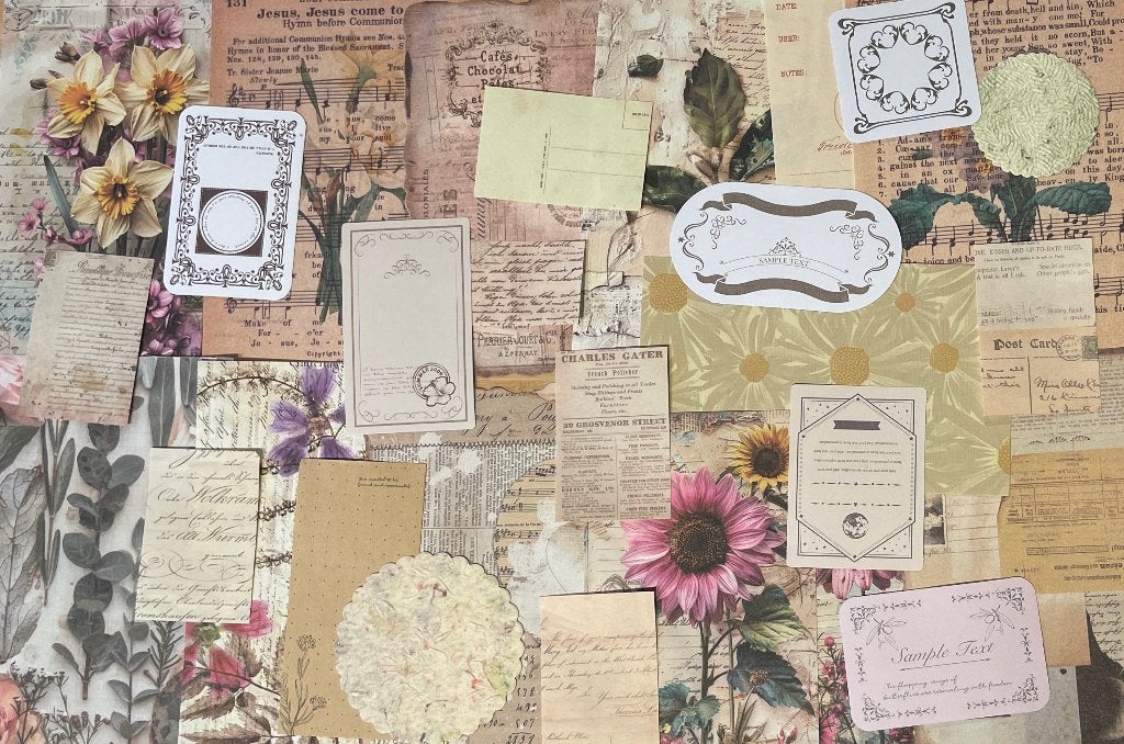 Scrapbooking papier natuurlijke zomer kleuren, Verzenden, Nieuw, Papier of Karton