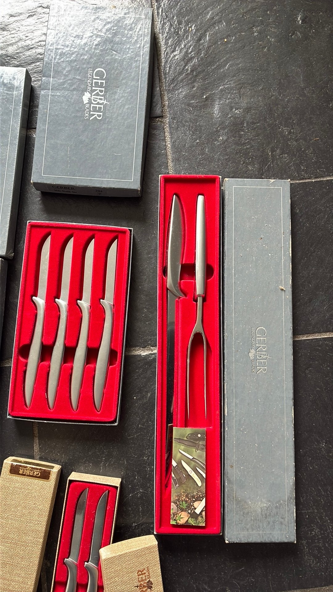 Gerber Miming rvs steakmessen vintage, Overige materialen, Overige merken, Overige typen, Nieuw