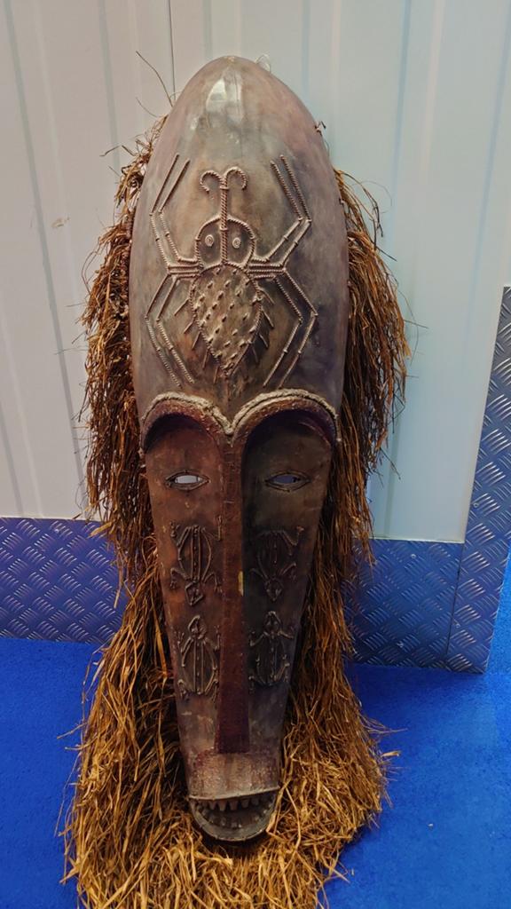 Groot houten Afrikaans masker, Ophalen of Verzenden