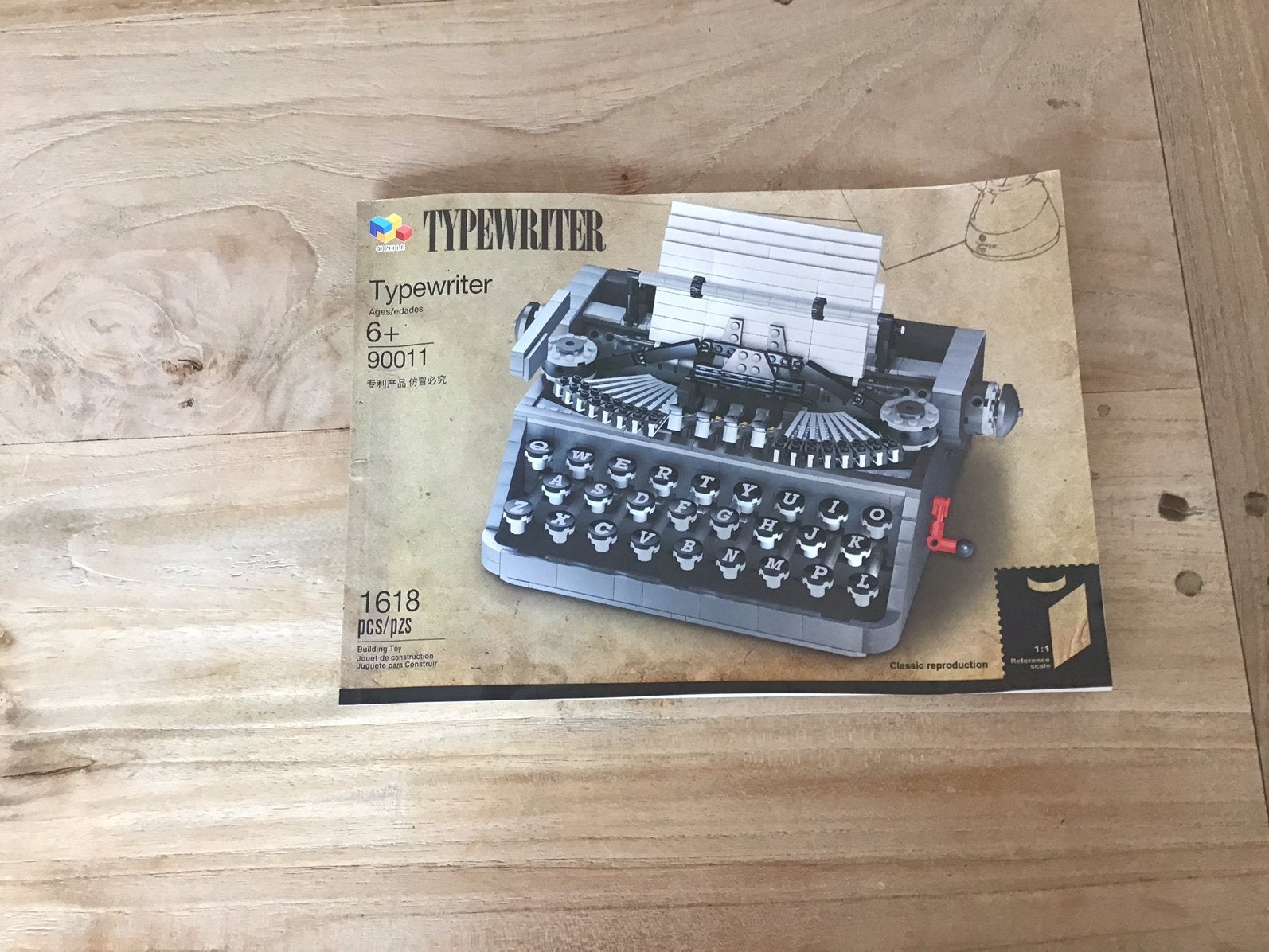 typewriter 90011 1618 delen. Ali bouwstenen, Ophalen of Verzenden, Zo goed als nieuw