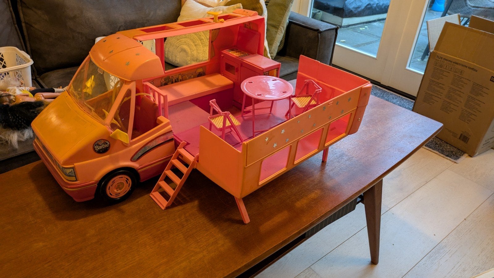 Barbie spulletjes jaren 90 (o.a. camper, paarden en koets), Ophalen, Gebruikt, Barbie