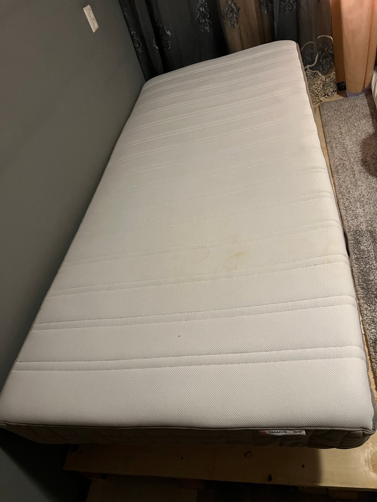 Eenpersoonsmatras HAMARVIK (IKEA) - 90x200 cm, Ophalen, Gebruikt, 90 cm, Eenpersoons