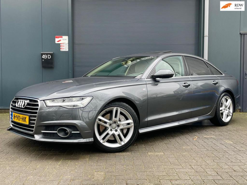 Audi A6 Limousine 3.0 TDI BiT quattro S-line KEYLESS LUCHTVE, Auto's, Automaat, Gebruikt, 320 pk, Leder