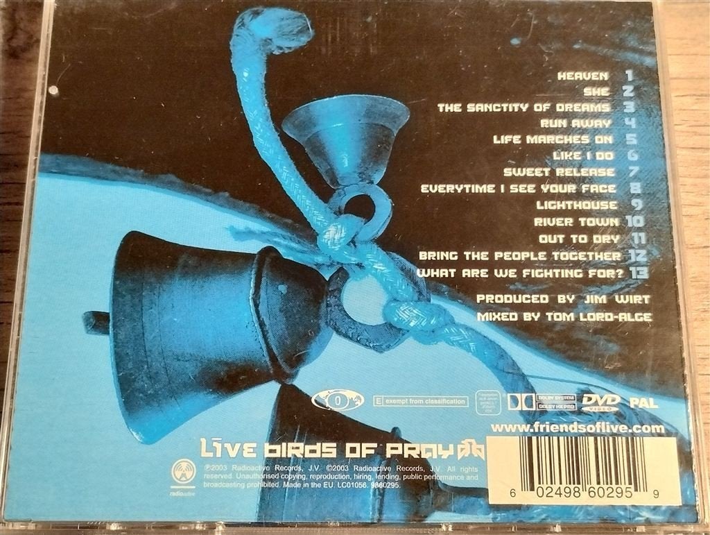 Live - Birds Of Pray [Limited Edition CD + Pinkpop DVD], Ophalen of Verzenden, Zo goed als nieuw, Poprock
