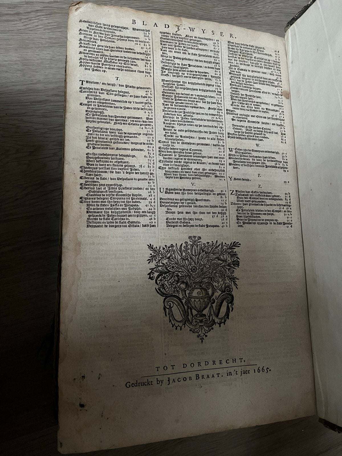 Zeldzaam Historisch Boek: Flavius Josephus, 1665, Antiek en Kunst, Ophalen of Verzenden