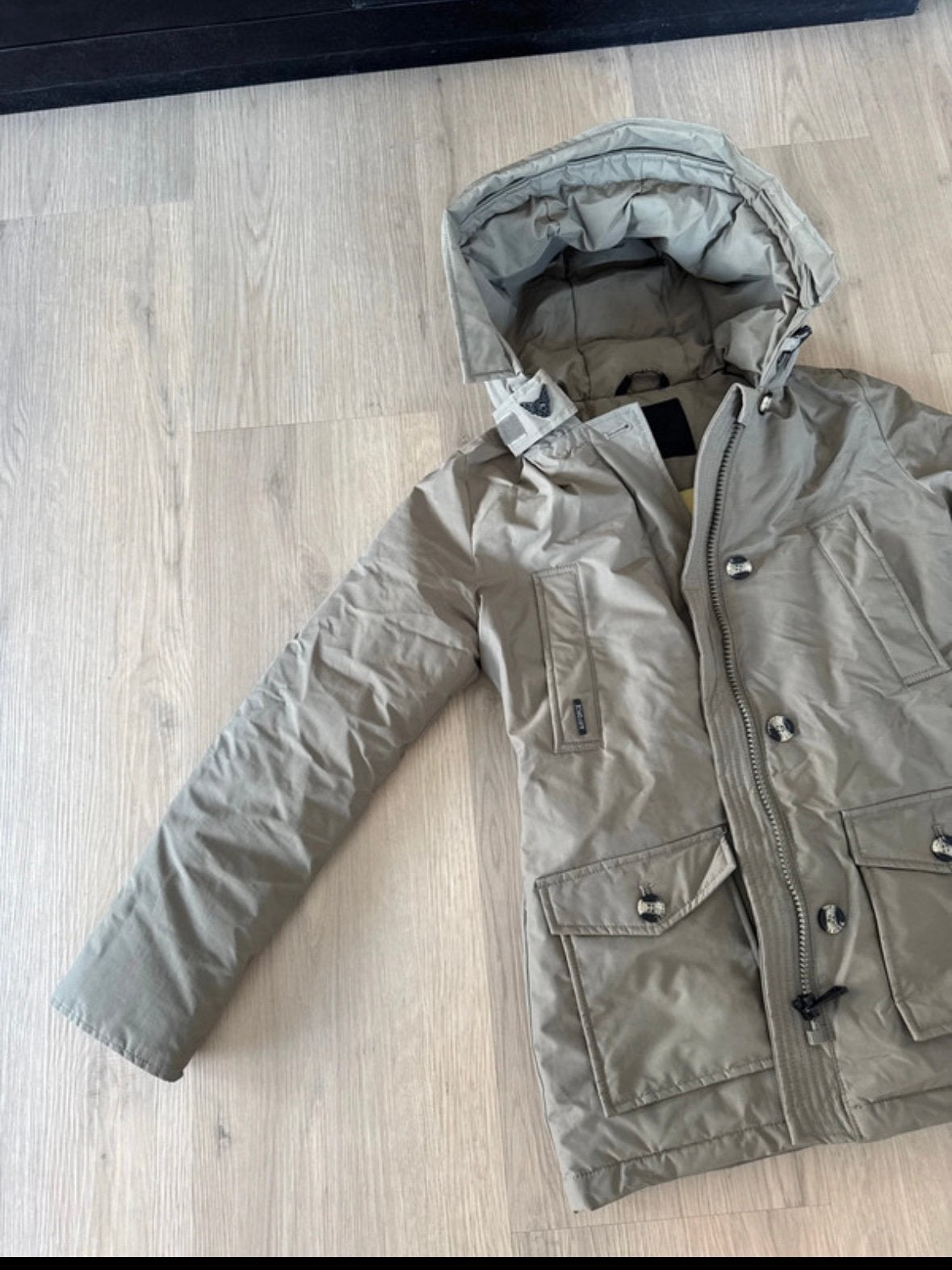 Air Force winterjas - Groen/Khaki - Maat 152 (12 jaar), Ophalen of Verzenden, Zo goed als nieuw, Jongen of Meisje, Jas
