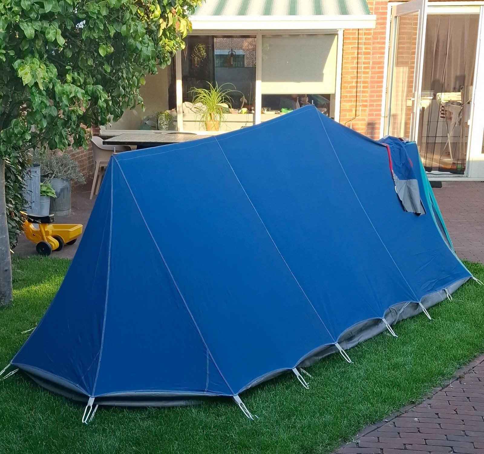 2 persoons katoenen retro tent DWS ( De Wit ) type Arizona 2, Caravans en Kamperen, Tenten, Ophalen of Verzenden, Gebruikt, Tot en met 2