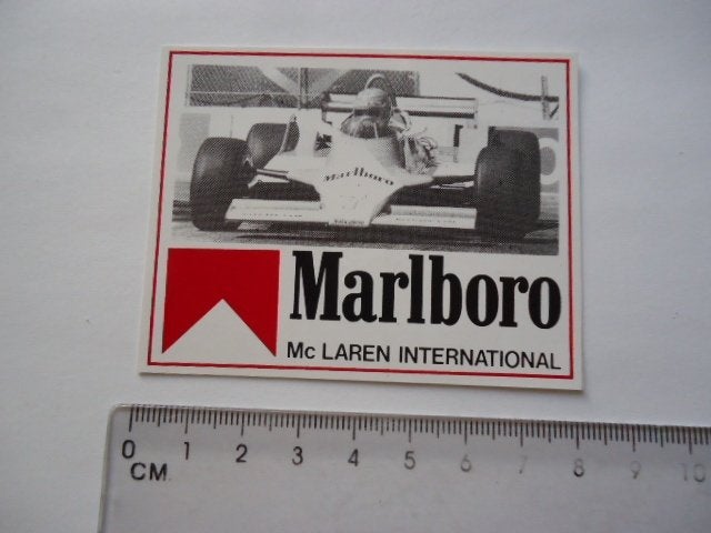 sticker oud Marlboro F1 McLaren formule 1 Formula One f-1, Verzenden, Zo goed als nieuw, Bedrijf of Vereniging