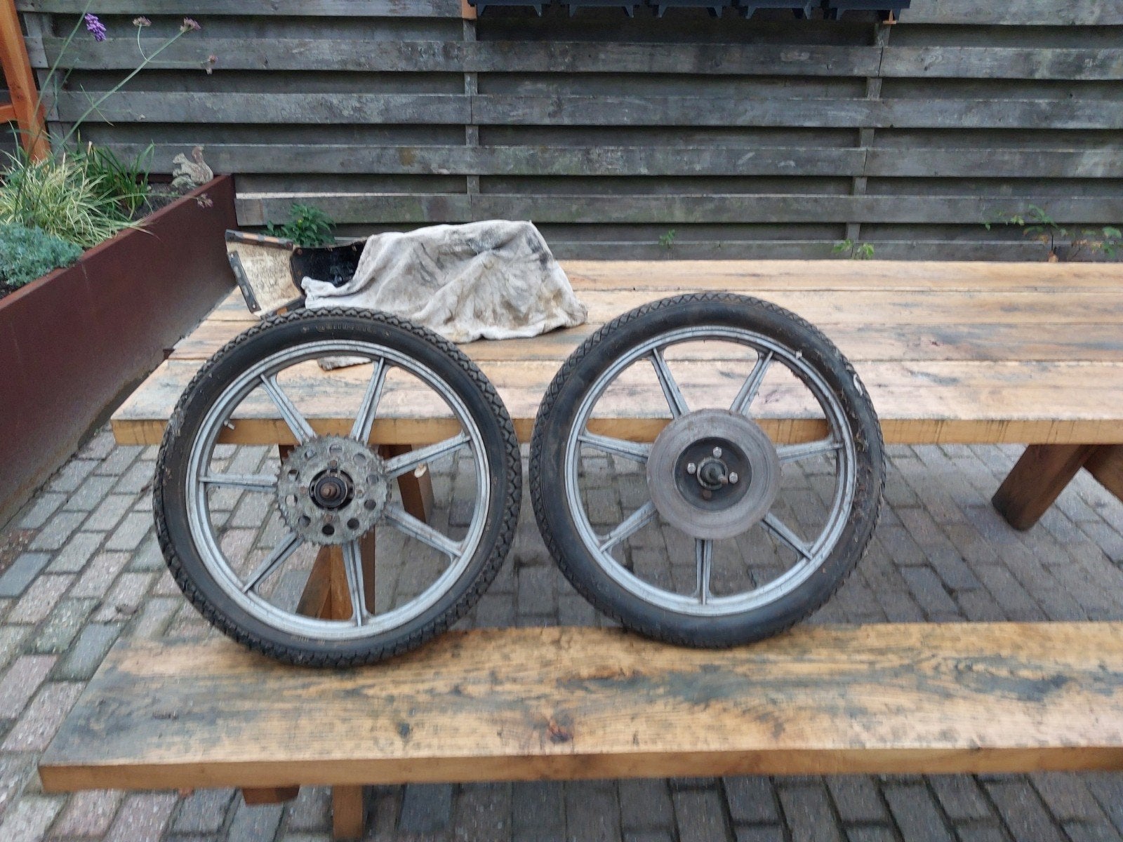tk yamaha fs1 dx set sterwielen 17 inch zeer zeldzaam, Ophalen, Overige typen, Yamaha
