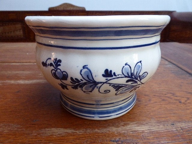 Delfts blauw bloempotje, Ophalen of Verzenden