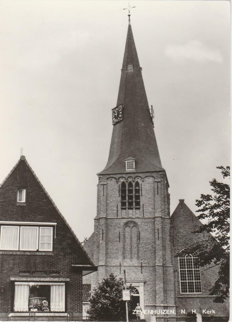 ZEVENHUIZEN Ned. Herv. Kerk gr.f., Verzenden, 1960 tot 1980, Ongelopen, Zuid-Holland