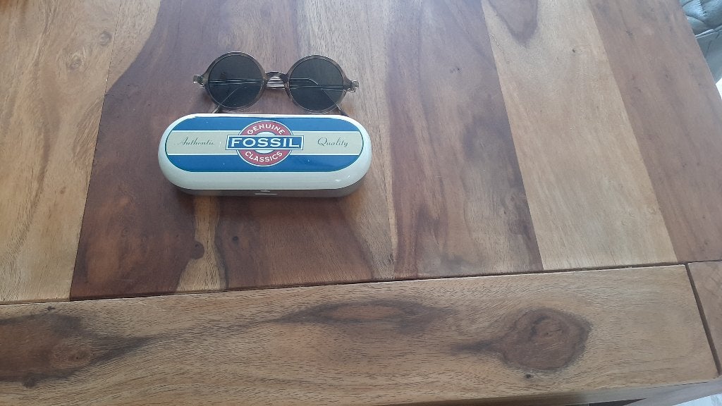 fossil zonnebril uit de jaren 50/60 €12,50, Gebruikt, Zonnebril, Bruin, Ophalen