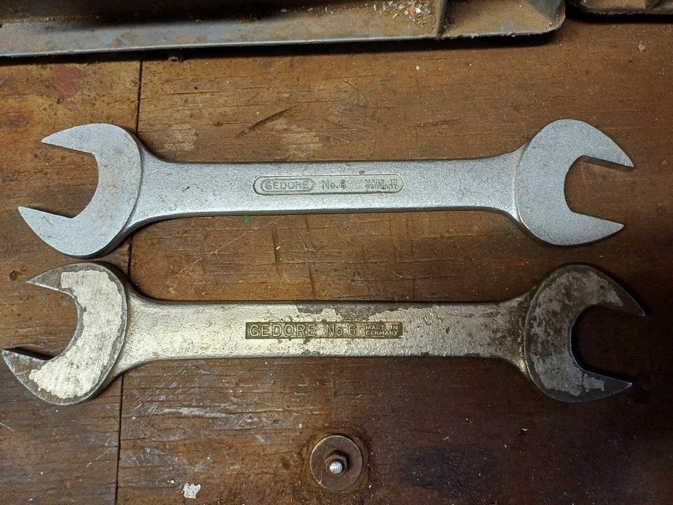 Gedore steeksleutels - 30 / 32, Doe-het-zelf en Verbouw, Gereedschap | Handgereedschap, Ophalen of Verzenden, Gebruikt, Sleutel/ratel