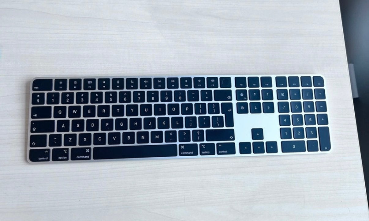 Apple Magic Keyboard met Numpad & Touch Id Zwart/Space Grey, Computers en Software, Ophalen of Verzenden, Zo goed als nieuw