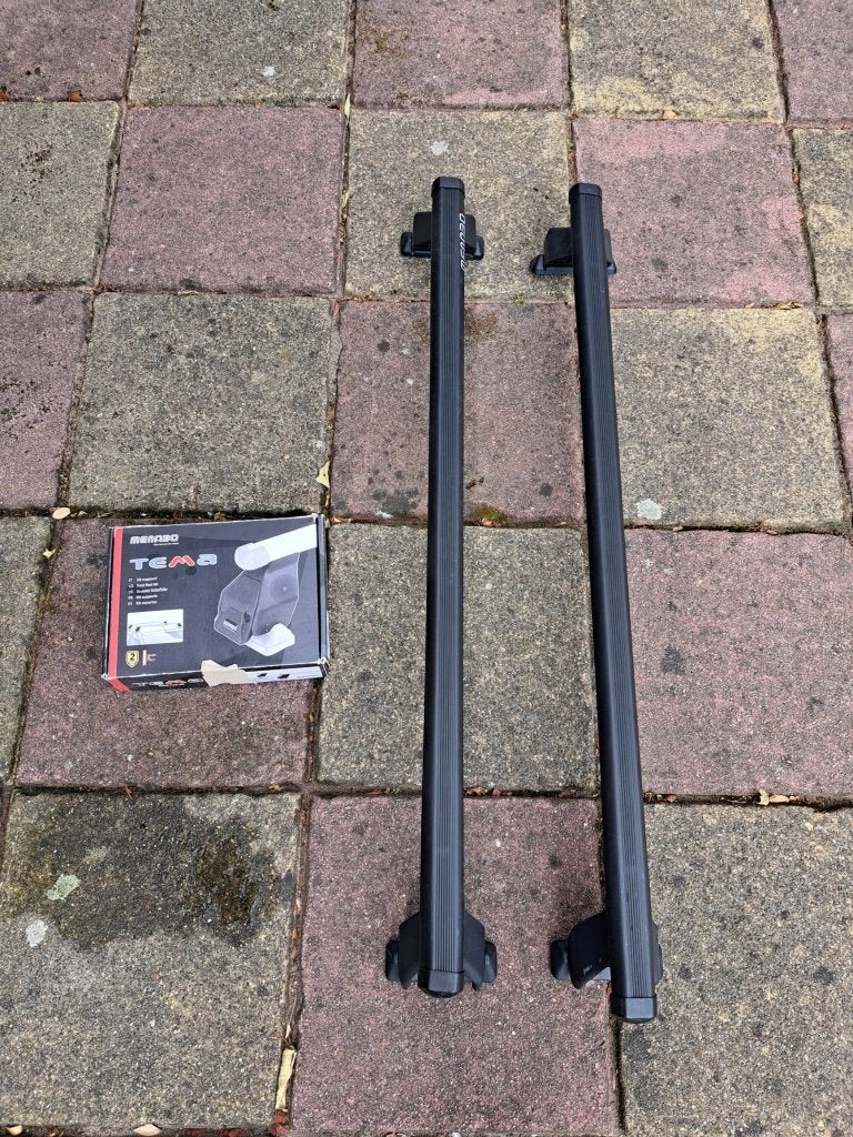 Menabo Tema dakdragers universeel compleet met doos, Auto diversen, Dakdragers, Ophalen, Zo goed als nieuw