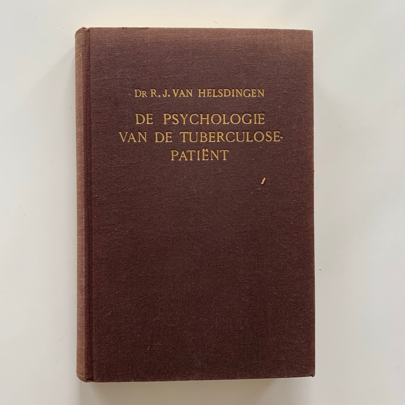 R.J. van Helsdingen, De Psychologie van Tuberculose-Patiënt, Boeken, Ophalen of Verzenden, Gelezen, Klinische psychologie