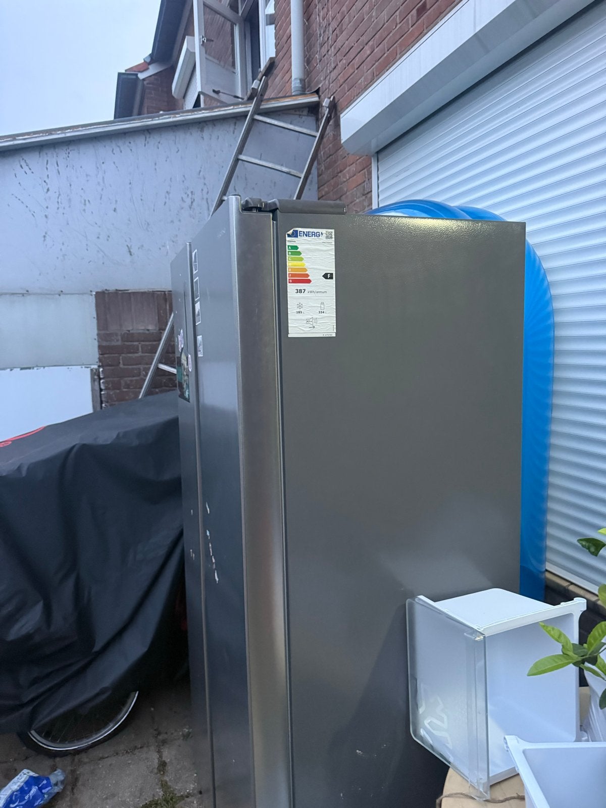 Gratis .Hisense Amerikaanse Koelkast, Ophalen, Gebruikt, 200 liter of meer, 60 cm of meer