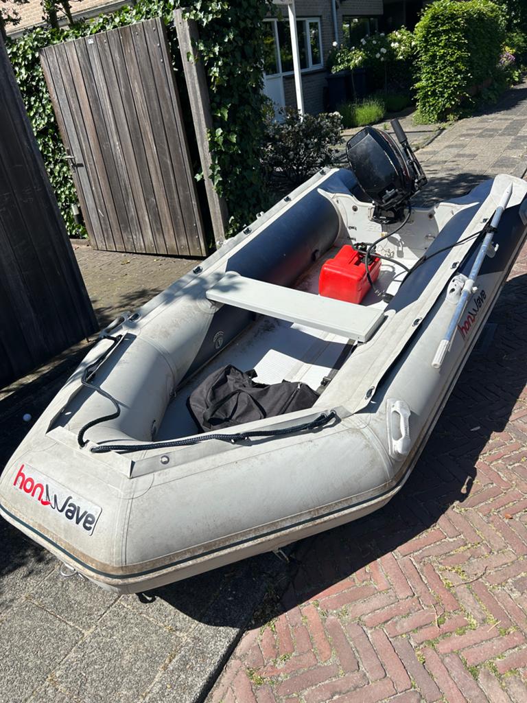 Honwave Rib 320cm met Mercury 2-takt motor (1997), Airdeck, Ophalen, Overige merken, Gebruikt