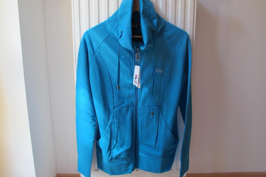 Cowl neck jacket (Fila), Kleding | Dames, Maat 38/40 (M), Blauw, Nieuw, Ophalen of Verzenden