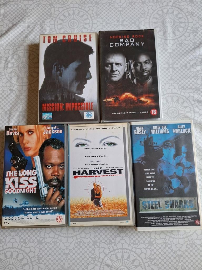 Videobanden speelfilms €1.00 per stuk, Cd's en Dvd's, VHS | Film, Alle leeftijden, Ophalen, Zo goed als nieuw