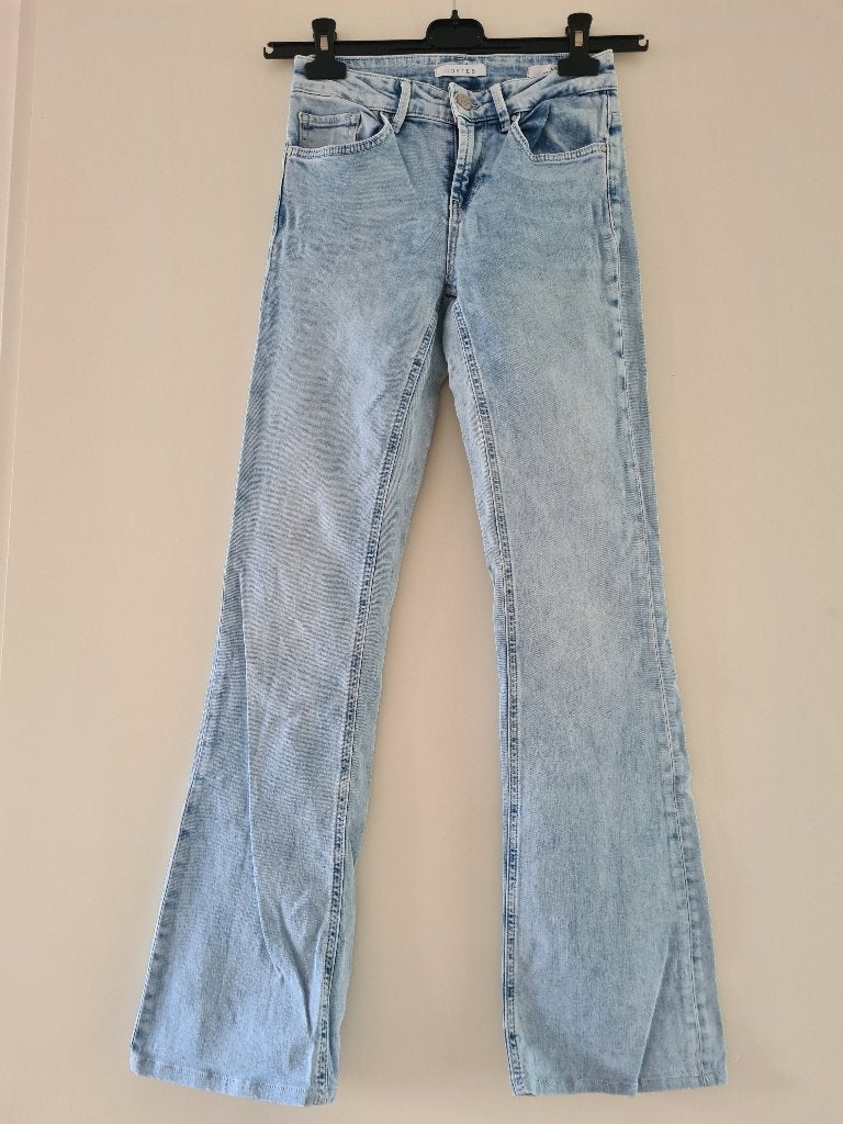 Lichtblauwe flared jeans vd Costes mt 26-32, Blauw, Ophalen of Verzenden, W27 (confectie 34) of kleiner, Costes