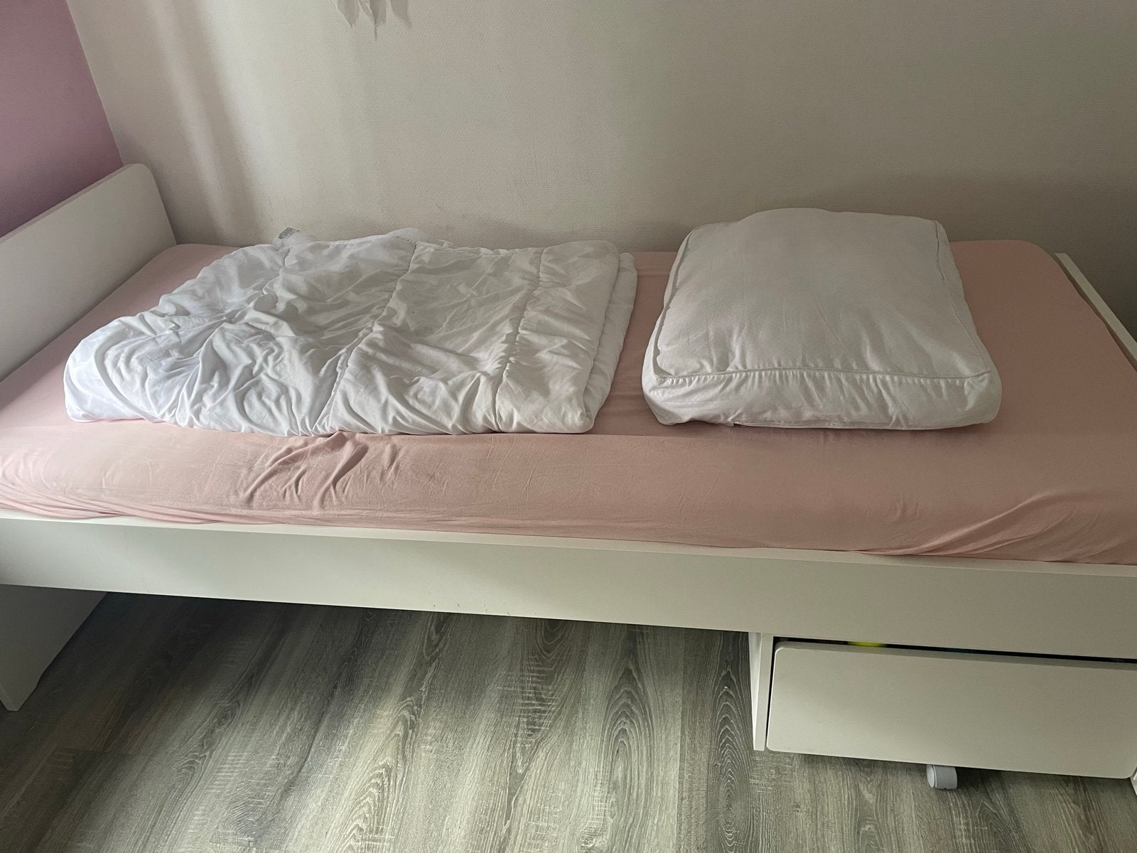 Ikea Släkt/Nattapa kinderbed 90x200 met lades, Ophalen, 85 tot 100 cm, Gebruikt, Lattenbodem