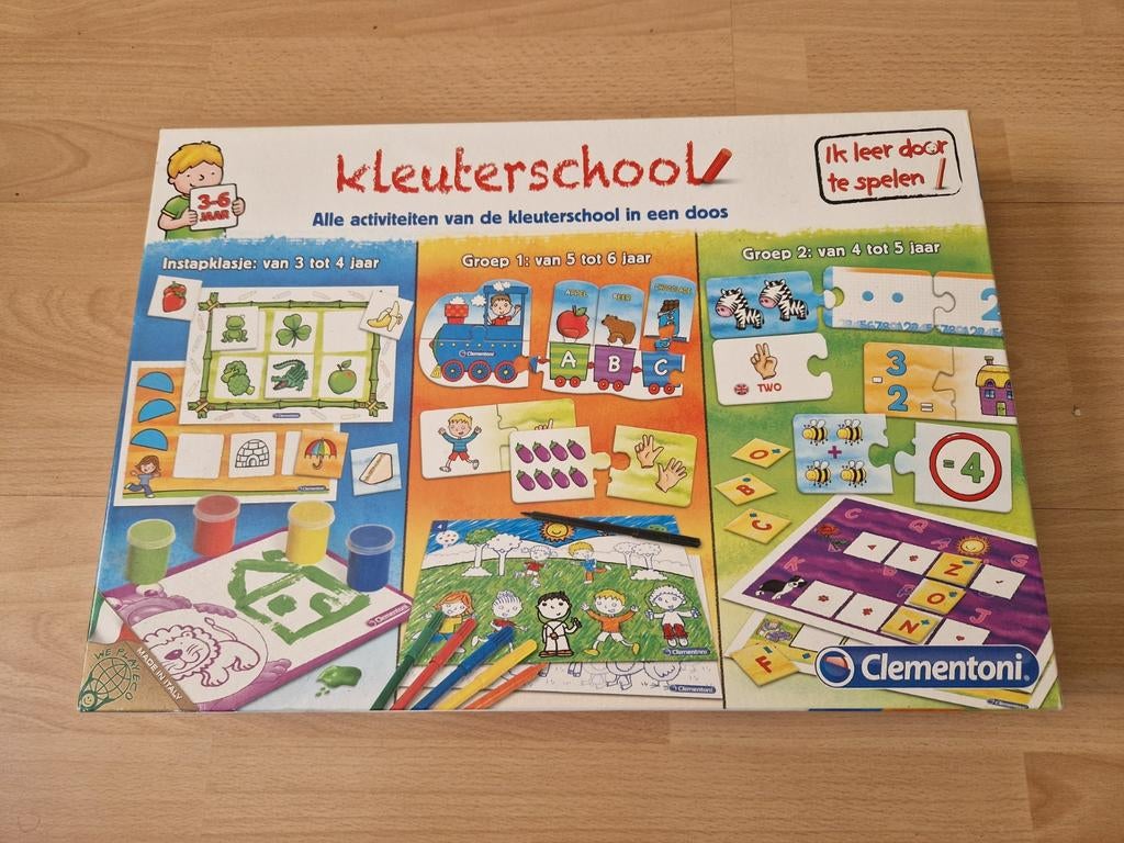 Spel Kleuterschool Clementoni, Kinderen en Baby's, Speelgoed | Educatief en Creatief, Ophalen of Verzenden, Gebruikt