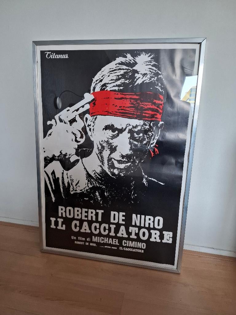 Poster Robert de Niro, Deerhunter, Ophalen, Met lijst, Zo goed als nieuw, A1 t/m A3