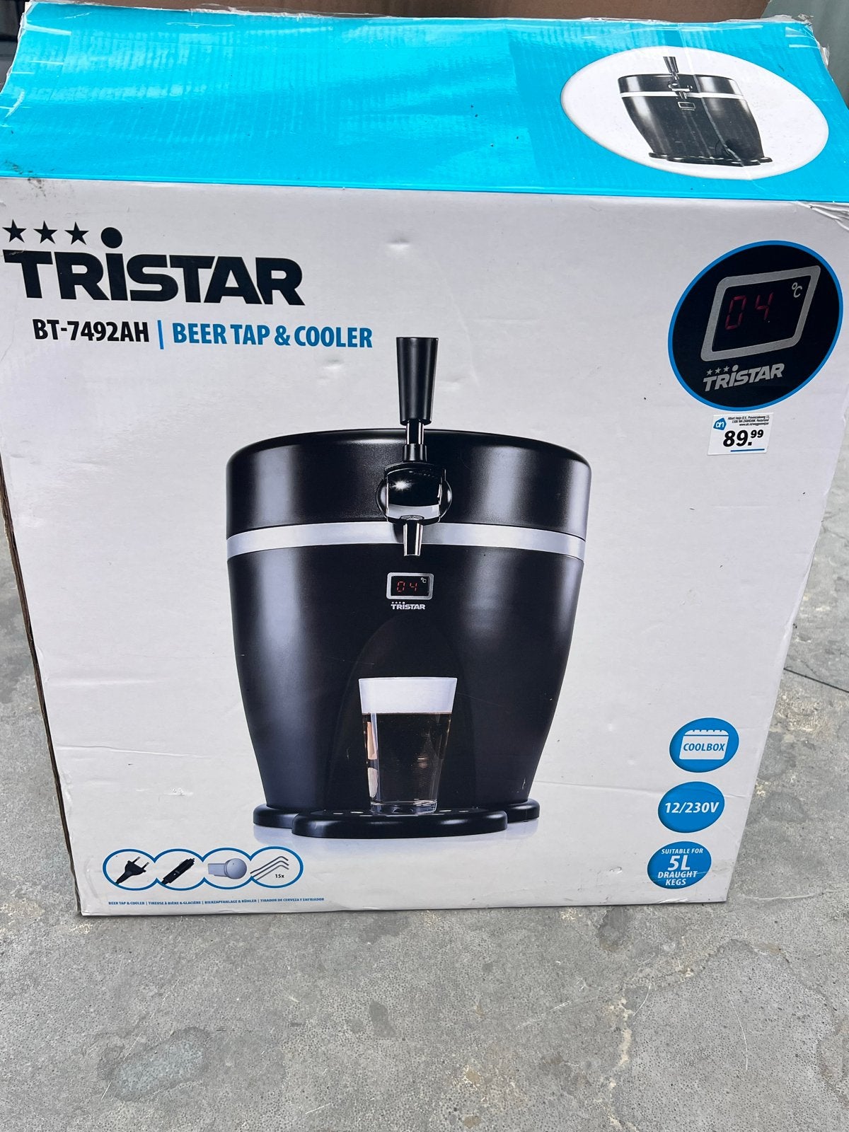NIEUW Tristar BT-7492AH Biertap & Cooler, Ophalen of Verzenden, Nieuw