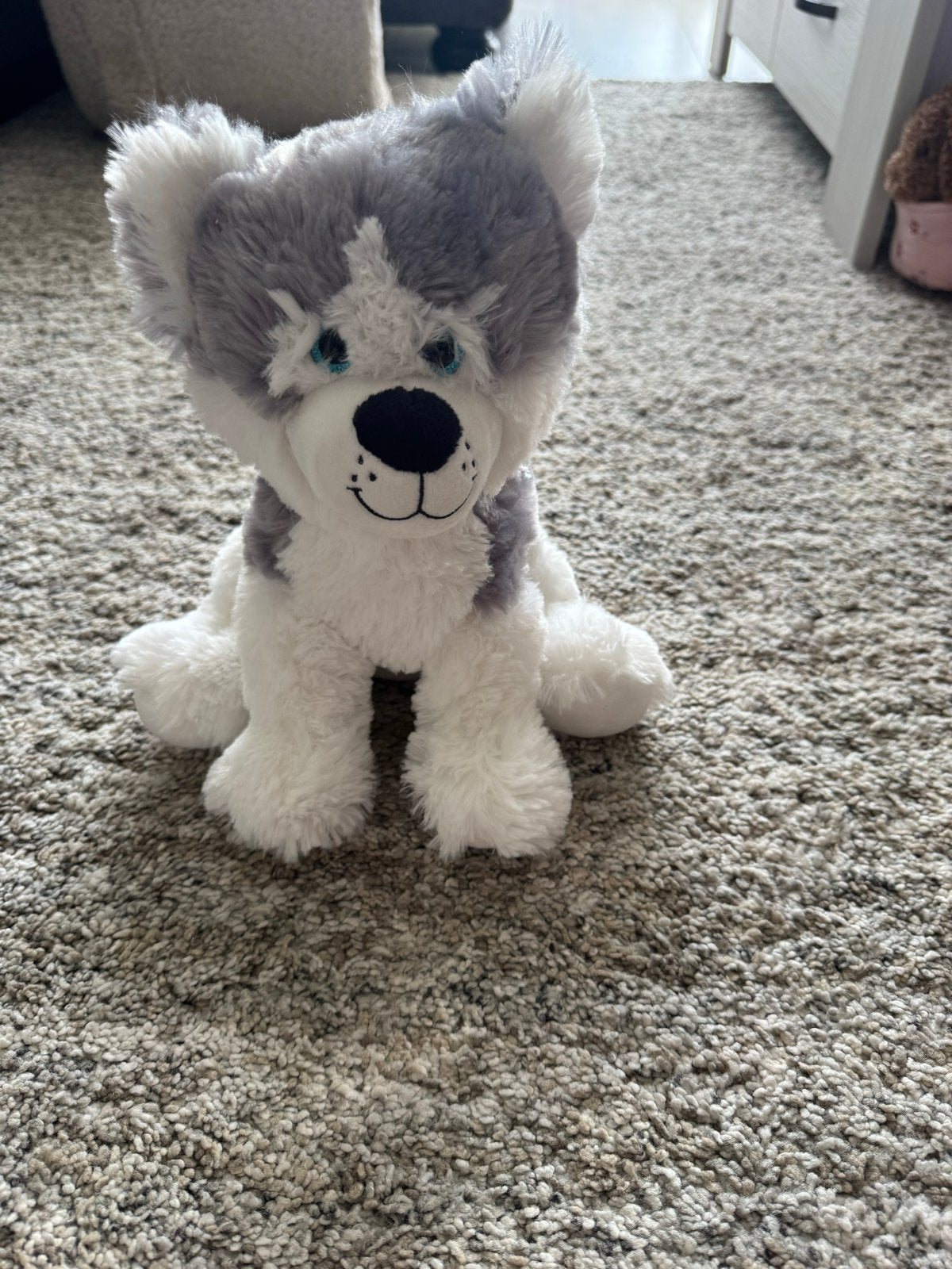 Schattige Husky Knuffel - Zo goed als nieuw, Overige merken, Overige karakters, Grijs, Zo goed als nieuw