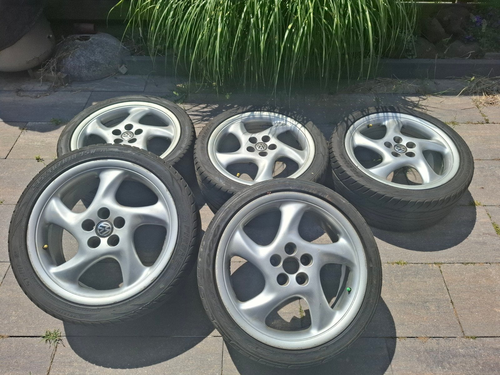 5 Lichtmetalen Cup Velgen voor VW Transporter T4, Ophalen, Velg(en), 16 inch, Zomerbanden